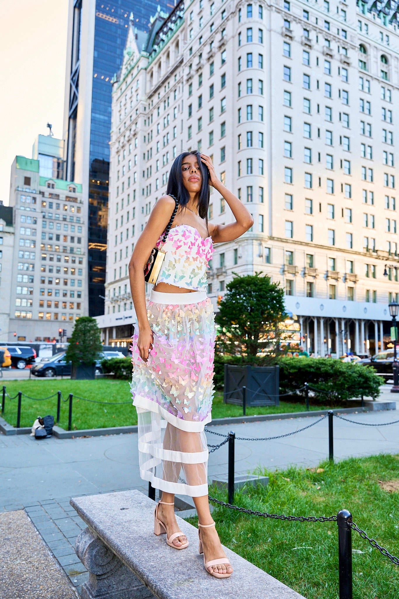 Butterfly dahlia skirt