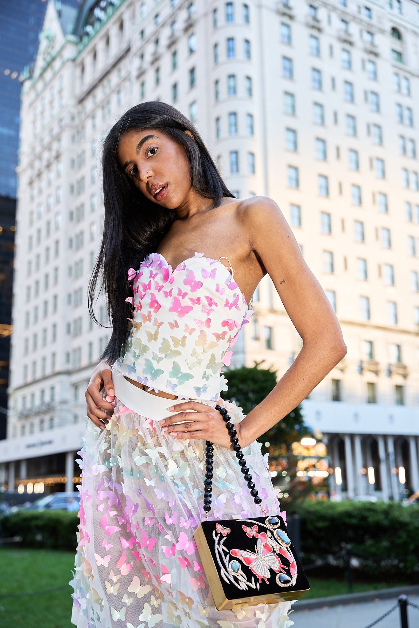 Butterfly dahlia skirt
