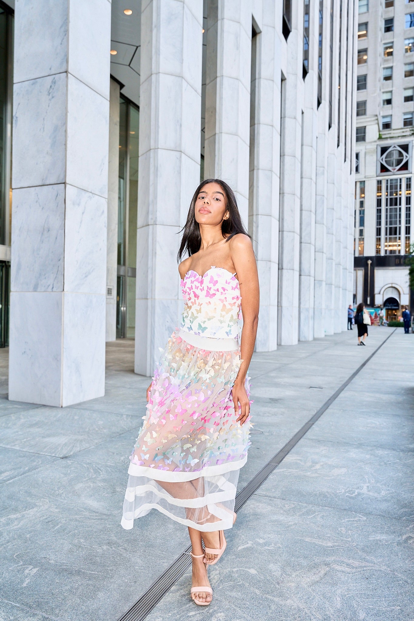 Butterfly dahlia skirt