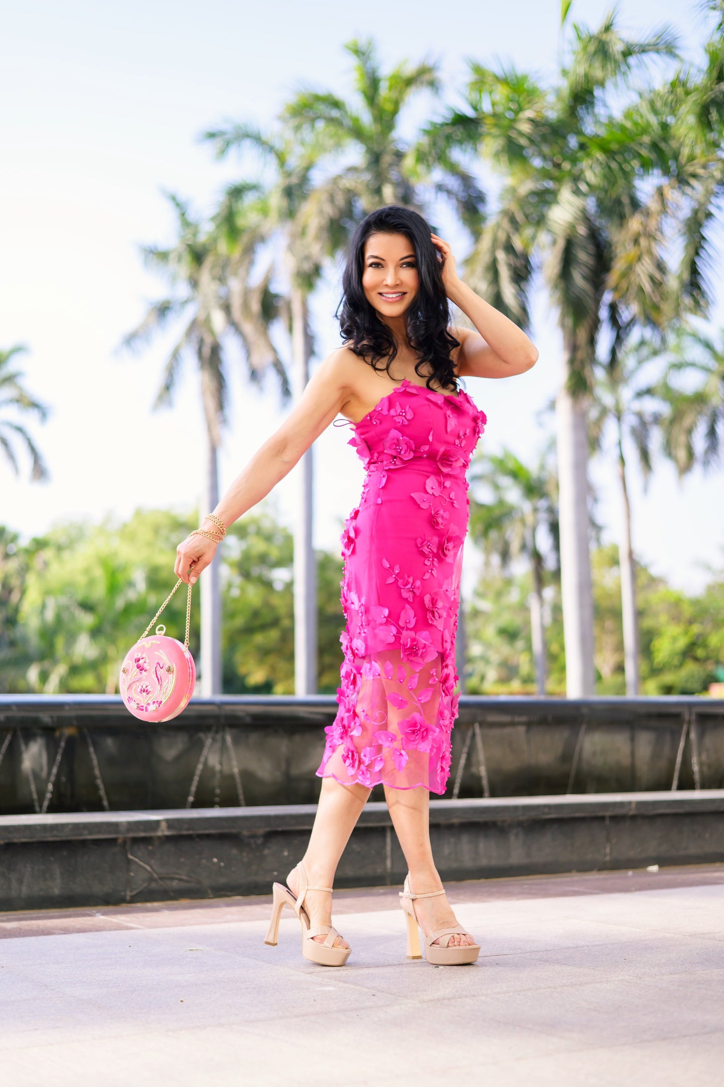 Ivy 3d Flower embroidery Dress